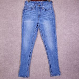 SEVEN7 Jeans Womens 8 High Rise Skibny Tummyless Blue Designer Denim Casual
